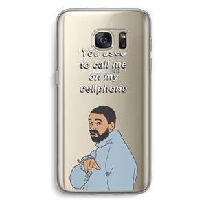 CaseCompany Hotline bling: Samsung Galaxy S7 Transparant Hoesje