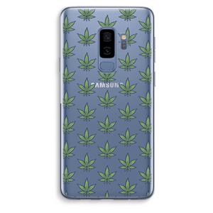 CaseCompany Weed: Samsung Galaxy S9 Plus Transparant Hoesje