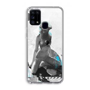 CaseCompany I will not feel a thing: Samsung Galaxy M31 Transparant Hoesje