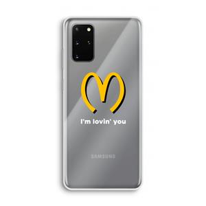 CaseCompany I'm lovin' you: Samsung Galaxy S20 Plus Transparant Hoesje