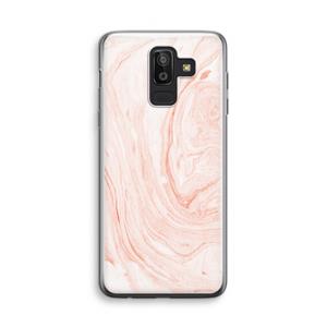 CaseCompany Peach bath: Samsung Galaxy J8 (2018) Transparant Hoesje