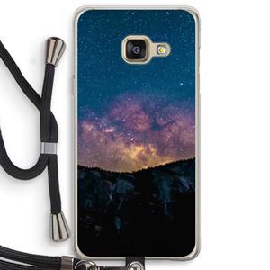 CaseCompany Travel to space: Samsung Galaxy A3 (2016) Transparant Hoesje met koord