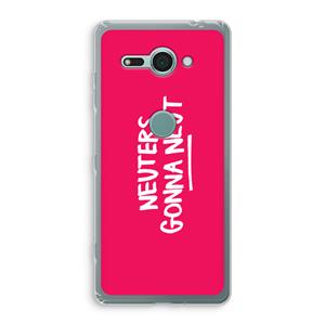 CaseCompany Neuters (roze): Sony Xperia XZ2 Compact Transparant Hoesje