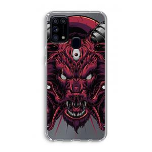 CaseCompany Hell Hound and Serpents: Samsung Galaxy M31 Transparant Hoesje