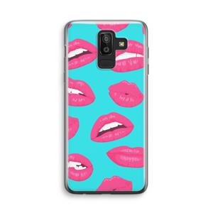 CaseCompany Bite my lip: Samsung Galaxy J8 (2018) Transparant Hoesje