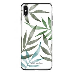 CaseCompany Tropical watercolor leaves: iPhone XS Max Tough Case