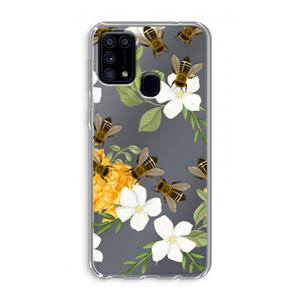 CaseCompany No flowers without bees: Samsung Galaxy M31 Transparant Hoesje