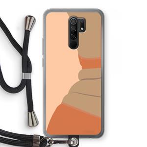 CaseCompany Bikini: Xiaomi Redmi 9 Transparant Hoesje met koord