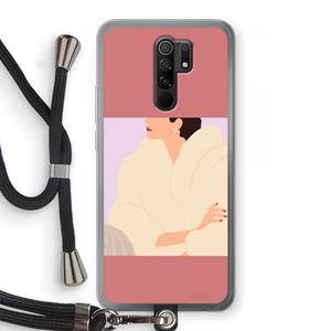 CaseCompany Cosy: Xiaomi Redmi 9 Transparant Hoesje met koord