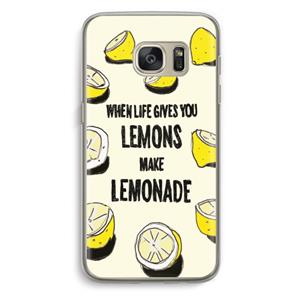 CaseCompany Lemonade: Samsung Galaxy S7 Transparant Hoesje