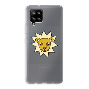 CaseCompany Kleine leeuw: Samsung Galaxy A42 5G Transparant Hoesje