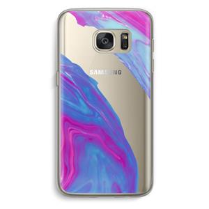 CaseCompany Zweverige regenboog: Samsung Galaxy S7 Transparant Hoesje