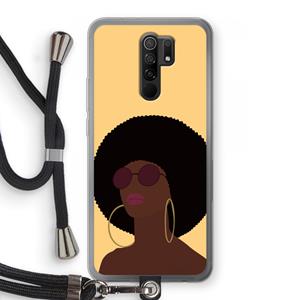 CaseCompany Golden hour: Xiaomi Redmi 9 Transparant Hoesje met koord