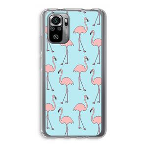 CaseCompany Anything Flamingoes: Xiaomi Redmi Note 10S Transparant Hoesje
