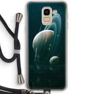 CaseCompany Mercurius: Samsung Galaxy J6 (2018) Transparant Hoesje met koord