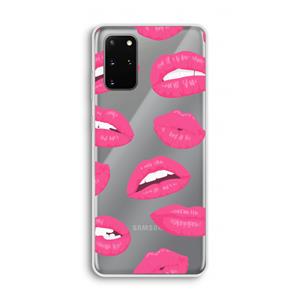 CaseCompany Bite my lip: Samsung Galaxy S20 Plus Transparant Hoesje