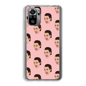 CaseCompany Ugly Cry Call: Xiaomi Redmi Note 10S Transparant Hoesje