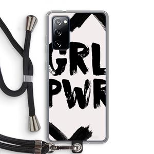 CaseCompany Girl Power #2: Samsung Galaxy S20 FE / S20 FE 5G Transparant Hoesje met koord