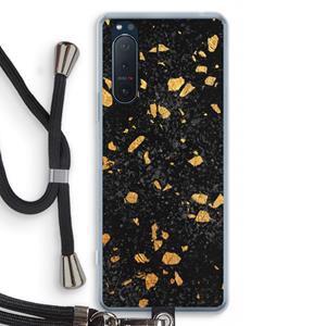 CaseCompany Terrazzo N°7: Sony Xperia 5 II Transparant Hoesje met koord