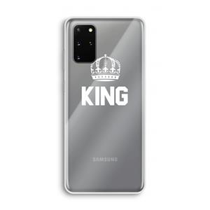 CaseCompany King zwart: Samsung Galaxy S20 Plus Transparant Hoesje
