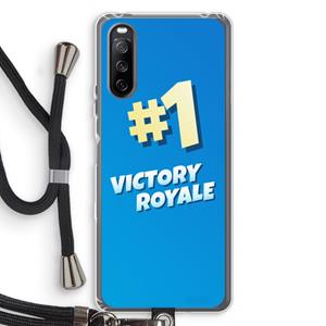 CaseCompany Victory Royale: Sony Sony Xperia 10 III Transparant Hoesje met koord