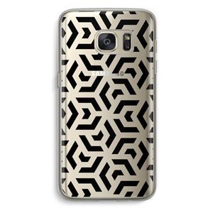 CaseCompany Crazy pattern: Samsung Galaxy S7 Transparant Hoesje