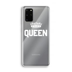 CaseCompany Queen zwart: Samsung Galaxy S20 Plus Transparant Hoesje