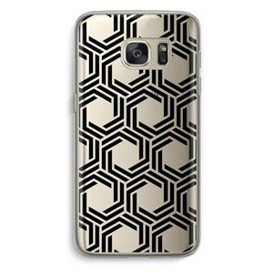 CaseCompany Geometrisch patroon: Samsung Galaxy S7 Transparant Hoesje