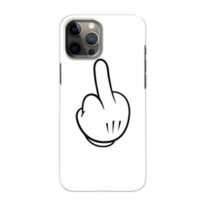 CaseCompany Middle finger white: Volledig geprint iPhone 12 Pro Max Hoesje