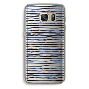 CaseCompany Verrassende lijnen: Samsung Galaxy S7 Transparant Hoesje