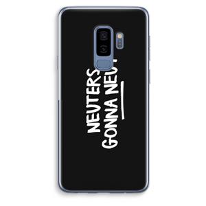 CaseCompany Neuters (zwart): Samsung Galaxy S9 Plus Transparant Hoesje