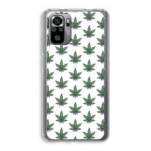 CaseCompany Weed: Xiaomi Redmi Note 10S Transparant Hoesje