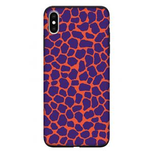 CaseCompany Purple Giraffe: iPhone XS Max Tough Case