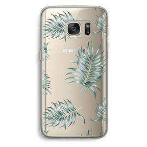 CaseCompany Simple leaves: Samsung Galaxy S7 Transparant Hoesje