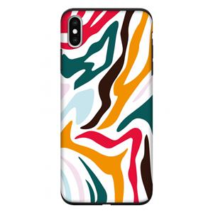 CaseCompany Colored Zebra: iPhone XS Max Tough Case