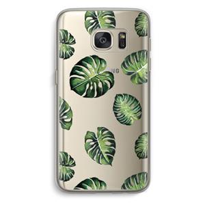 CaseCompany Tropische bladeren: Samsung Galaxy S7 Transparant Hoesje
