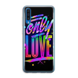 CaseCompany Only Love: Samsung Galaxy A50 Transparant Hoesje