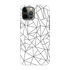 CaseCompany Geometrische lijnen zwart: Volledig geprint iPhone 12 Pro Max Hoesje