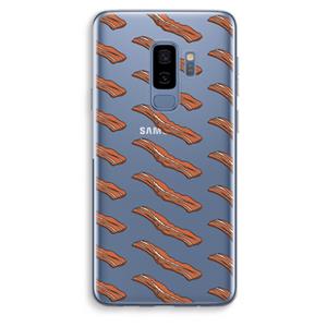 CaseCompany Bacon to my eggs #2: Samsung Galaxy S9 Plus Transparant Hoesje