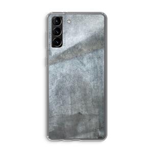 CaseCompany Grey Stone: Samsung Galaxy S21 Plus Transparant Hoesje