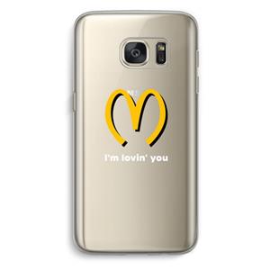 CaseCompany I'm lovin' you: Samsung Galaxy S7 Transparant Hoesje