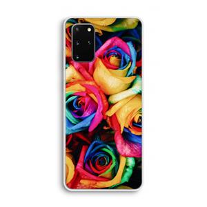 CaseCompany Neon bloemen: Samsung Galaxy S20 Plus Transparant Hoesje
