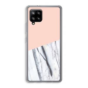 CaseCompany A touch of peach: Samsung Galaxy A42 5G Transparant Hoesje