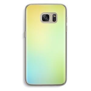 CaseCompany Minty mist pastel: Samsung Galaxy S7 Transparant Hoesje