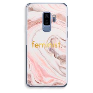 CaseCompany Feminist: Samsung Galaxy S9 Plus Transparant Hoesje