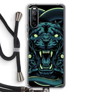 CaseCompany Cougar and Vipers: Sony Sony Xperia 10 III Transparant Hoesje met koord