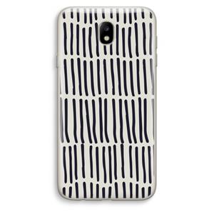 CaseCompany Moroccan stripes: Samsung Galaxy J7 (2017) Transparant Hoesje