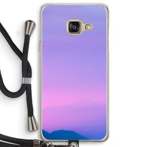 CaseCompany Sunset pastel: Samsung Galaxy A3 (2016) Transparant Hoesje met koord