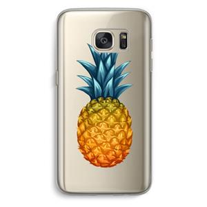 CaseCompany Grote ananas: Samsung Galaxy S7 Transparant Hoesje