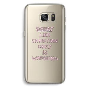 CaseCompany Christian Grey: Samsung Galaxy S7 Transparant Hoesje